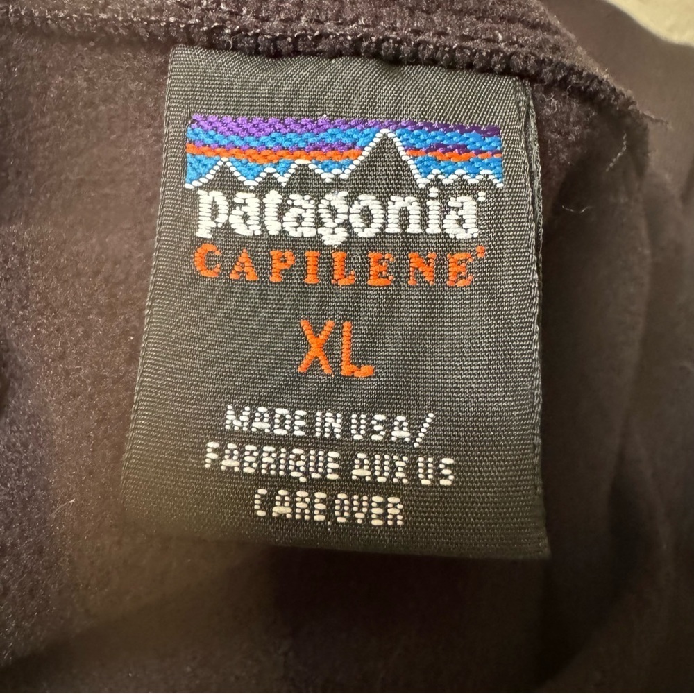 PATAGONIA Men’s Vintage Capilene Fleece Lined Baselayer Shirt Warm Winter XL - Picture 2 of 13
